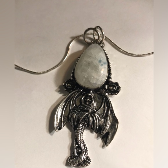 Moonstone 925 Sterling Silver Necklace
